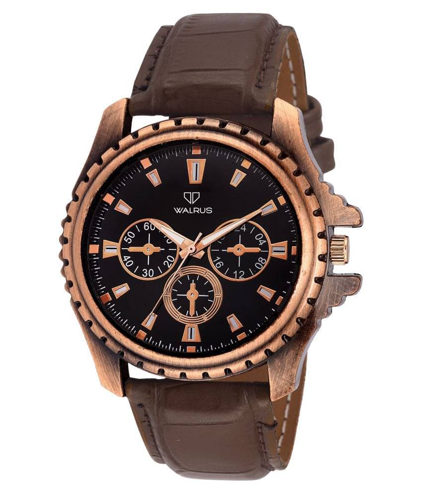     			Walrus Lo-Cp-101WAS PU Analog Men's Watch