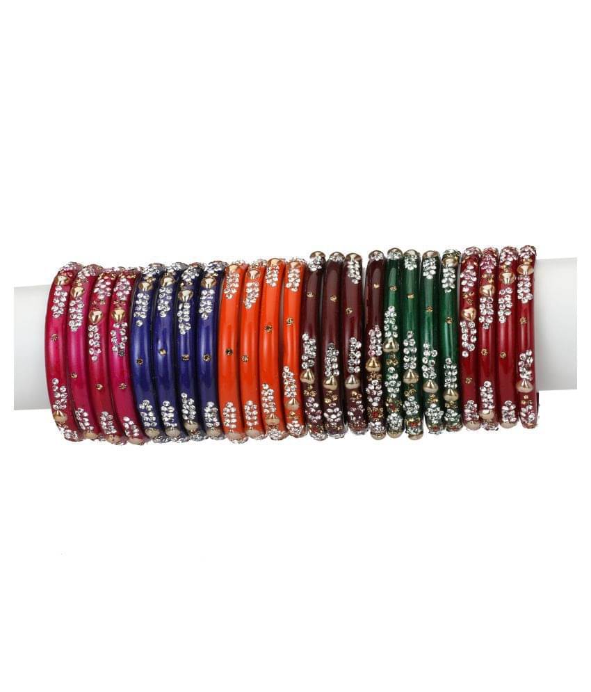 Afast Designer Matching Color Fashionable Bangle Set Combo Hand Decorative Set Of 24 Afast Designer Matching Color Fashionable Bangle Set Combo Hand Decorative Set Of 24