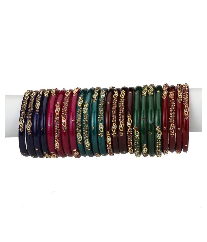 Afast Designer Matching Color Fashionable Bangle Set Combo Hand Decorative Set Of 24 Afast Designer Matching Color Fashionable Bangle Set Combo Hand Decorative Set Of 24