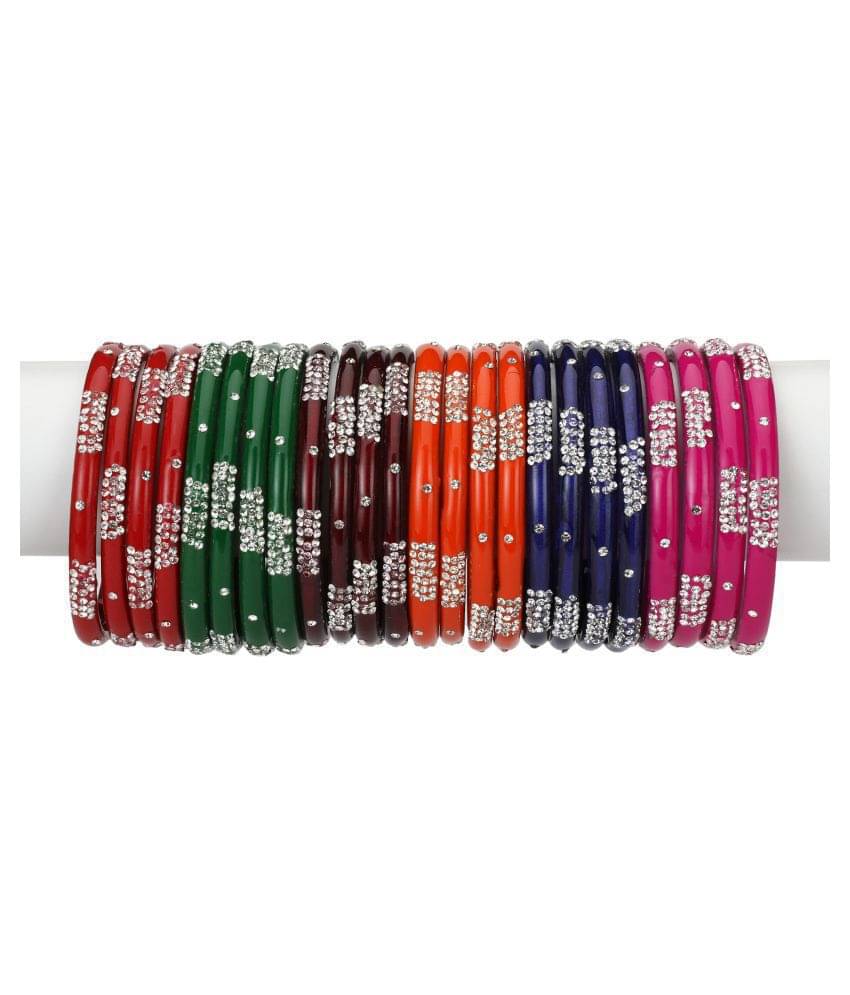 Afast Designer Matching Color Fashionable Bangle Set Combo Hand Decorative Set Of 24 Afast Designer Matching Color Fashionable Bangle Set Combo Hand Decorative Set Of 24