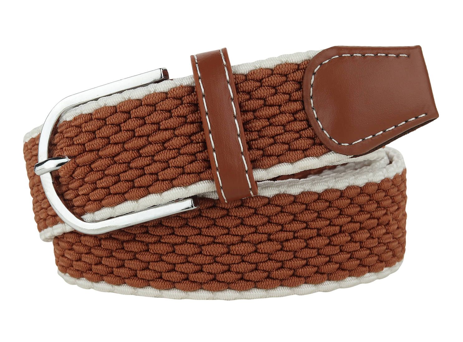     			Loopa Brown Nylon Casual Belt Pack of 1