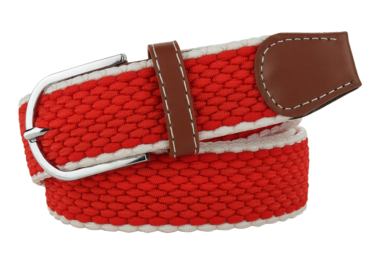     			Loopa Red Nylon Casual Belt Pack of 1