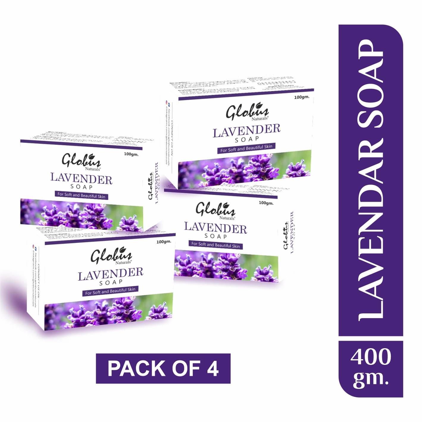 Globus Naturals - Beauty Bathing Bar for Combination Skin (Pack of 4) Globus Naturals - Beauty Bathing Bar for Combination Skin (Pack of 4)