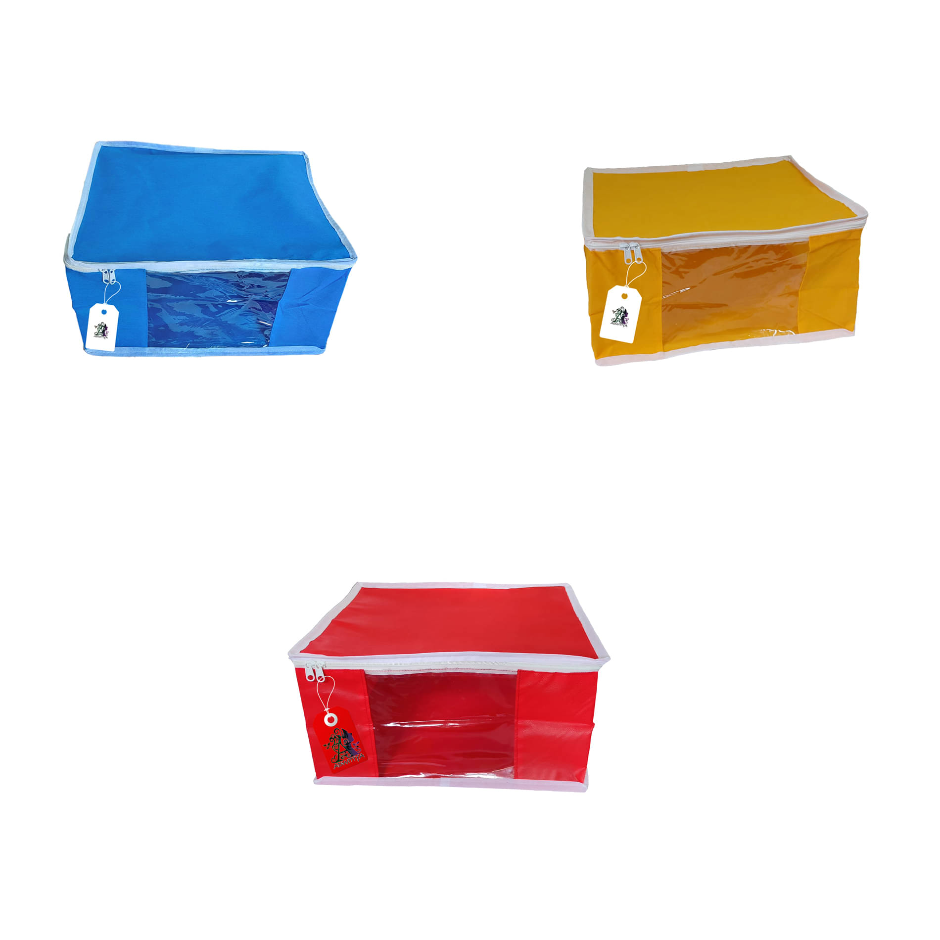     			ADWITIYA Multi Saree Covers - 3 Pcs