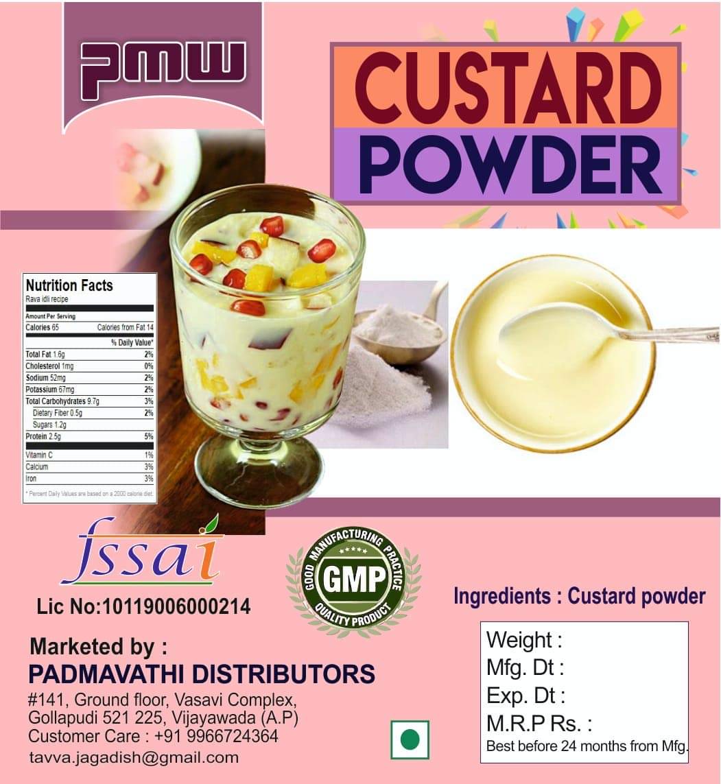     			Padmavathi Enterprises PLAIN Custard Powder 500 g