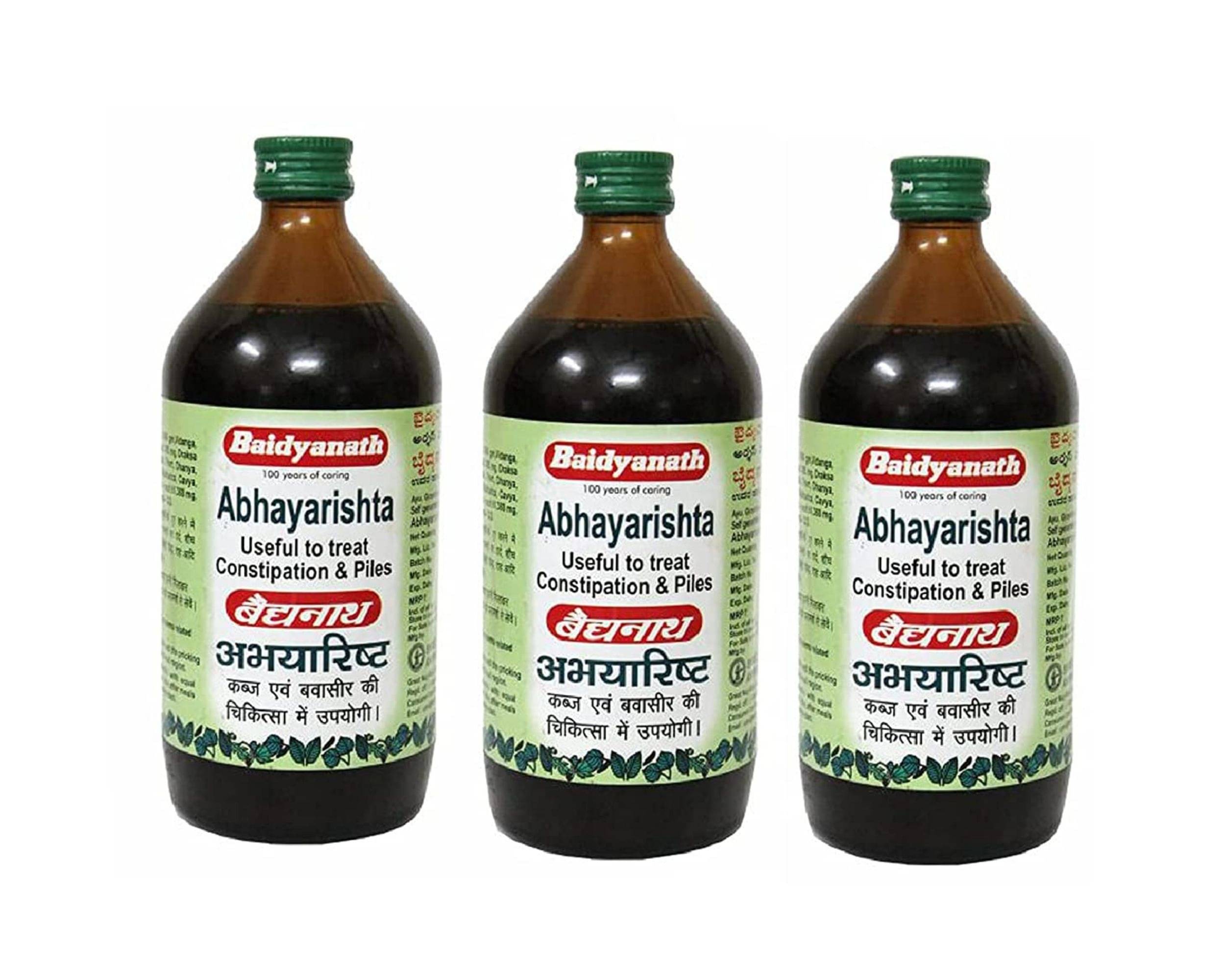     			Baidyanath Abhayarishta Constipation Relief Liquid 450 Ml Pack of 3