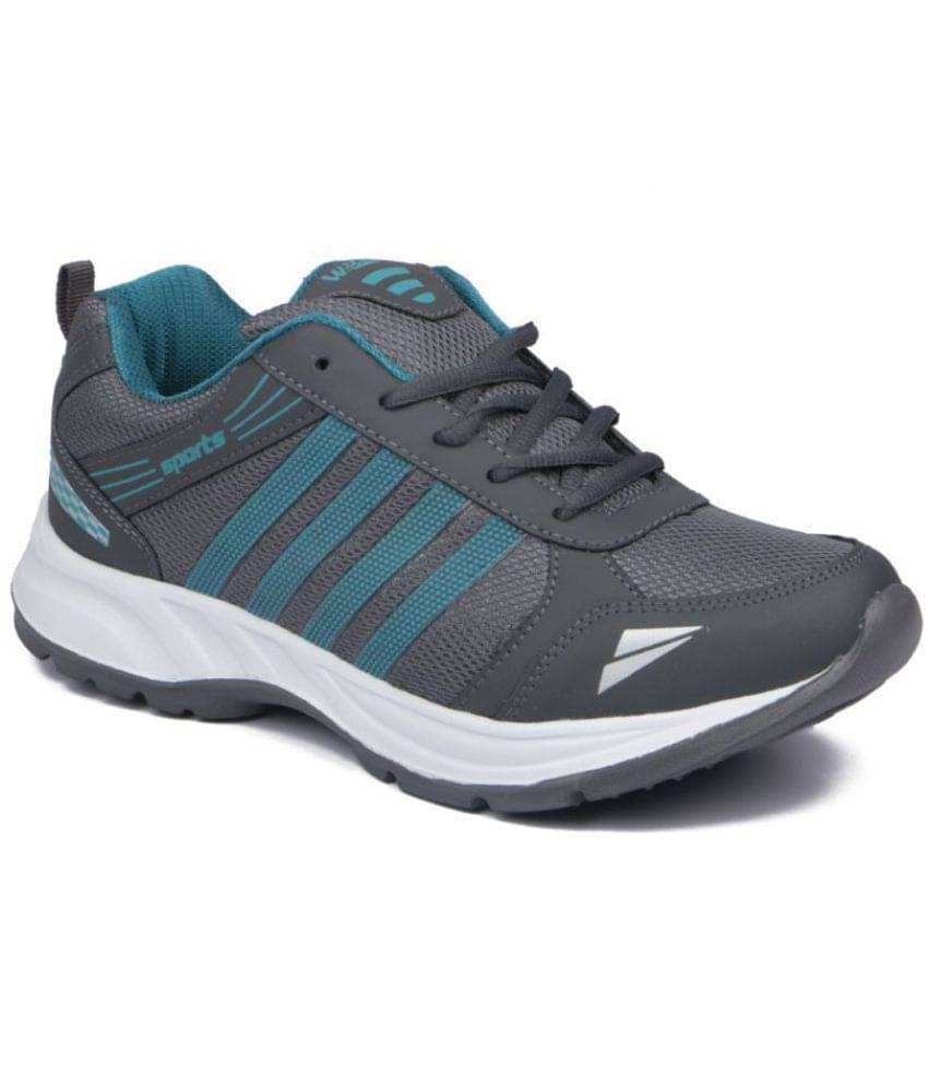     			ASIAN WONDER-13 Gray Men's Sports Running Shoes