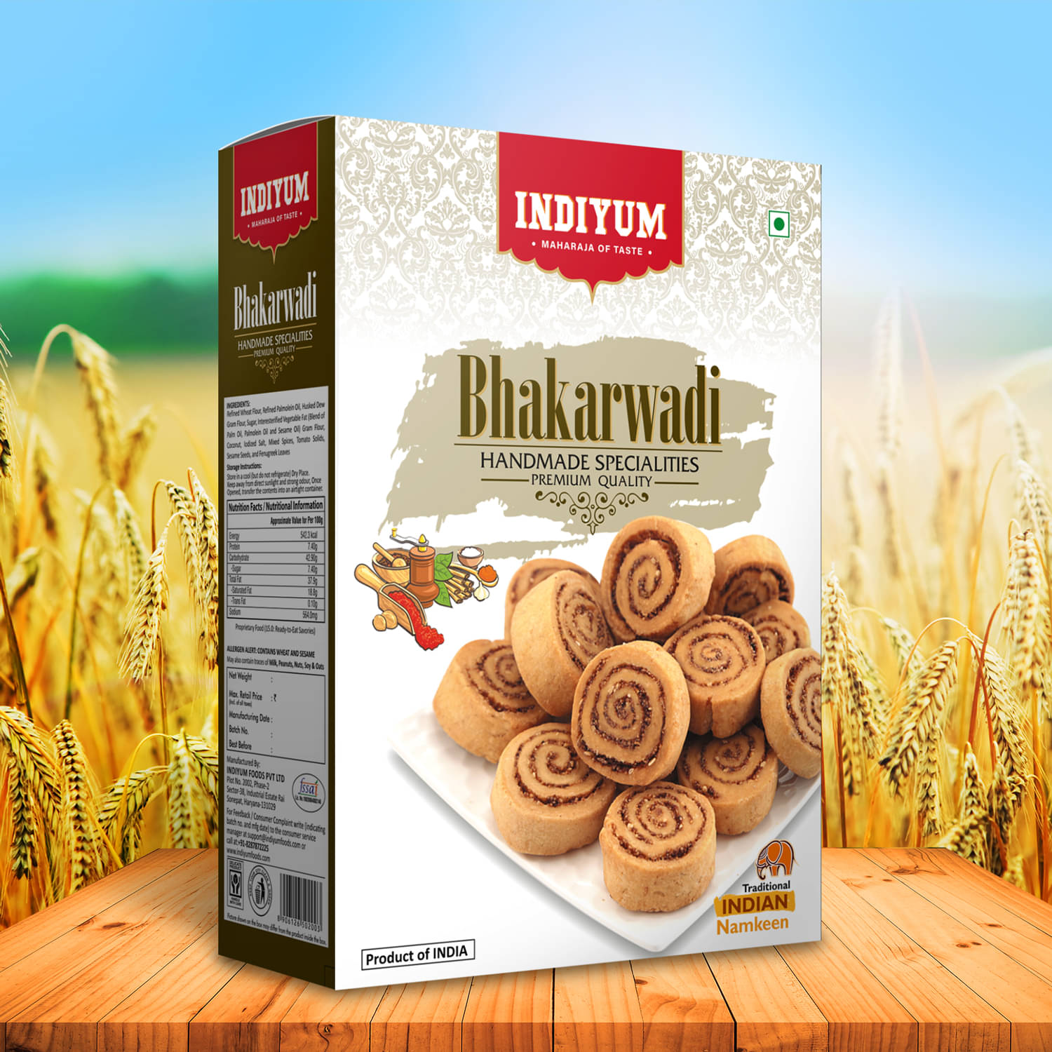 Indiyum Maida Namkeen Snacks Bakar Badi 300g Indiyum Maida Namkeen Snacks Bakar Badi 300g