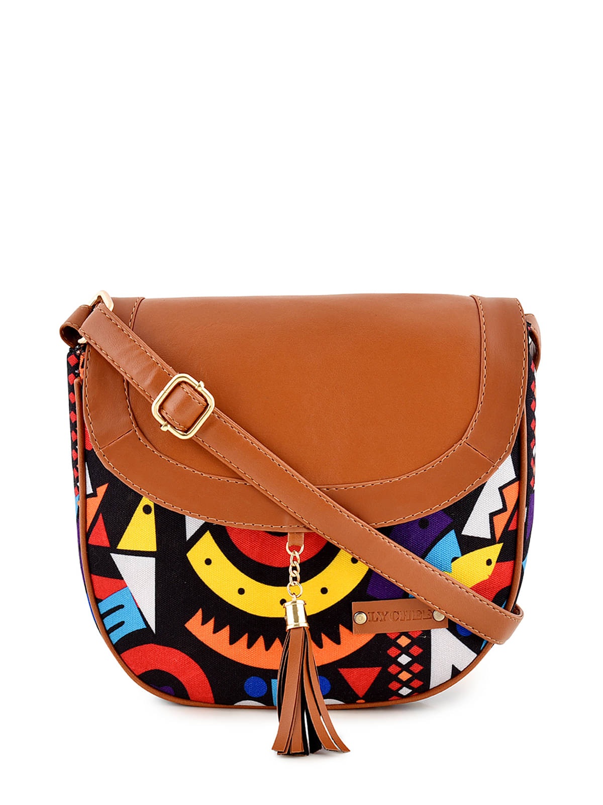     			Lychee Bags - Multicolor Canvas Sling Bag