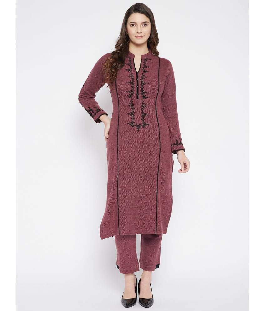 zigo Woollen Kurti With Palazzo - Stitched Suit zigo Woollen Kurti With Palazzo - Stitched Suit