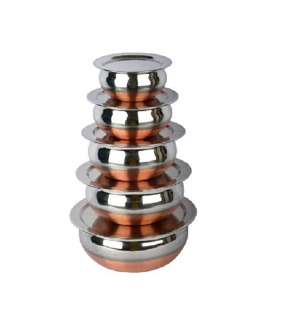 Dynore 5 Pcs Stainless Steel Serving Handi 2000 mL Dynore 5 Pcs Stainless Steel Serving Handi 2000 mL
