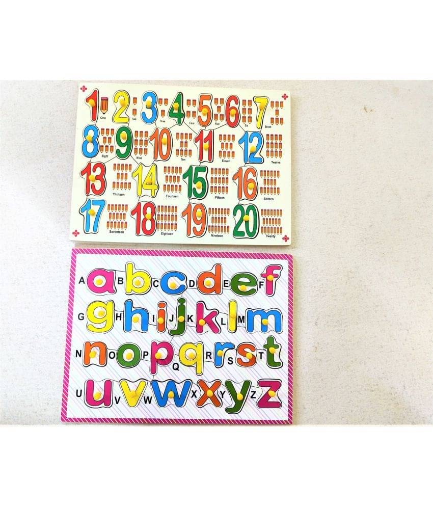     			PEYTERS PENCE ENGLISH ALPHABET AND NUMBER PUZZLE LEARNING BOARD FOR KIDS PRE PRIMARY EDUCATION