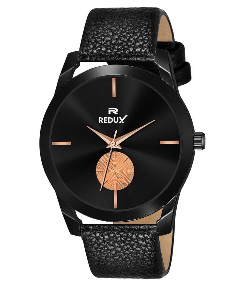    			Redux MW-401 Black Dial Leather Analog Men's Watch