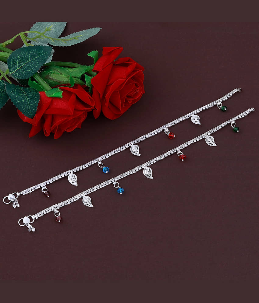 Silver Plated Elegant Designe Payal Anklet for Women And Girl. - Anklets | Buy online on ZillyBuy
