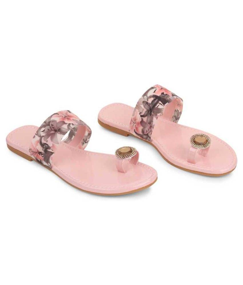     			Shoestail Pink Flats