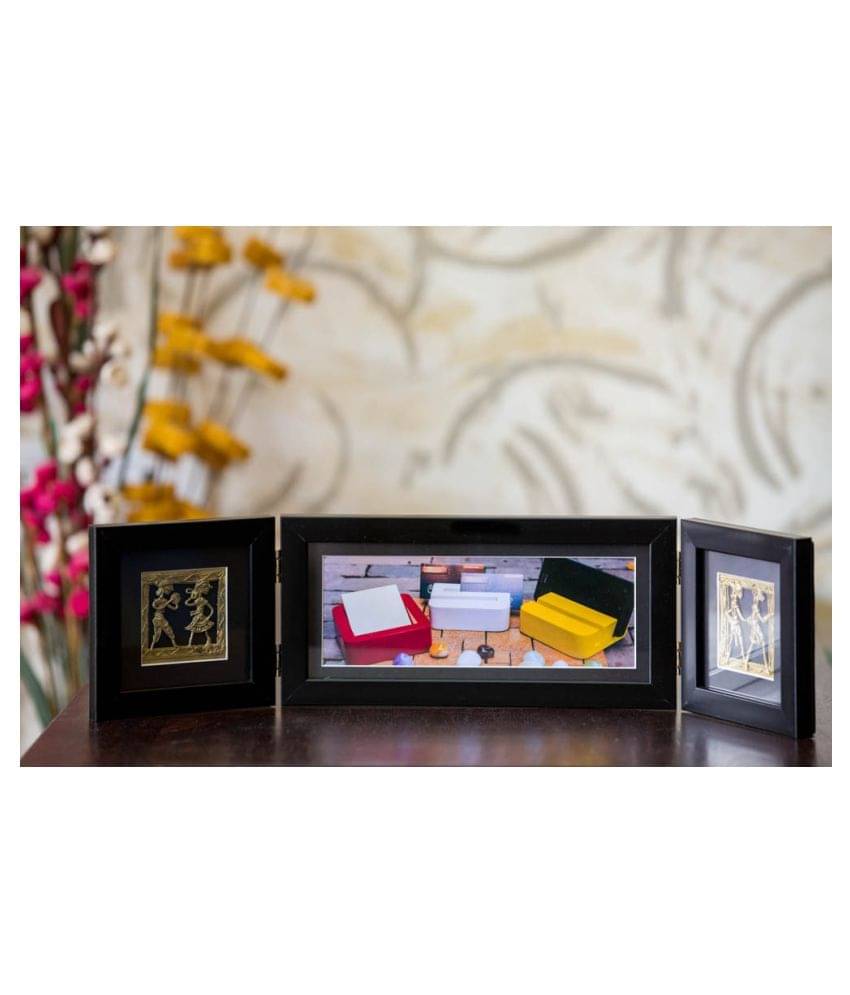     			Olha-O-Ethnic-Gifting- Wood Black Single Photo Frame - Pack of 1