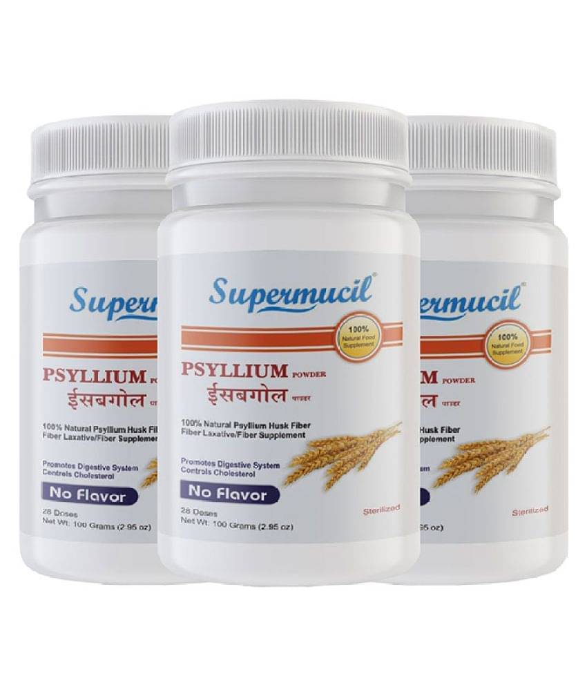     			SUPERMUCIL Psyllium Husk Powder 100 gm Pack of 3