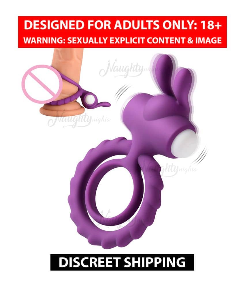 Pleasure Vibrating Shiver Cock Ring With Double Hold And Double Power For Delay Sex Toy For Men By Kaamraj