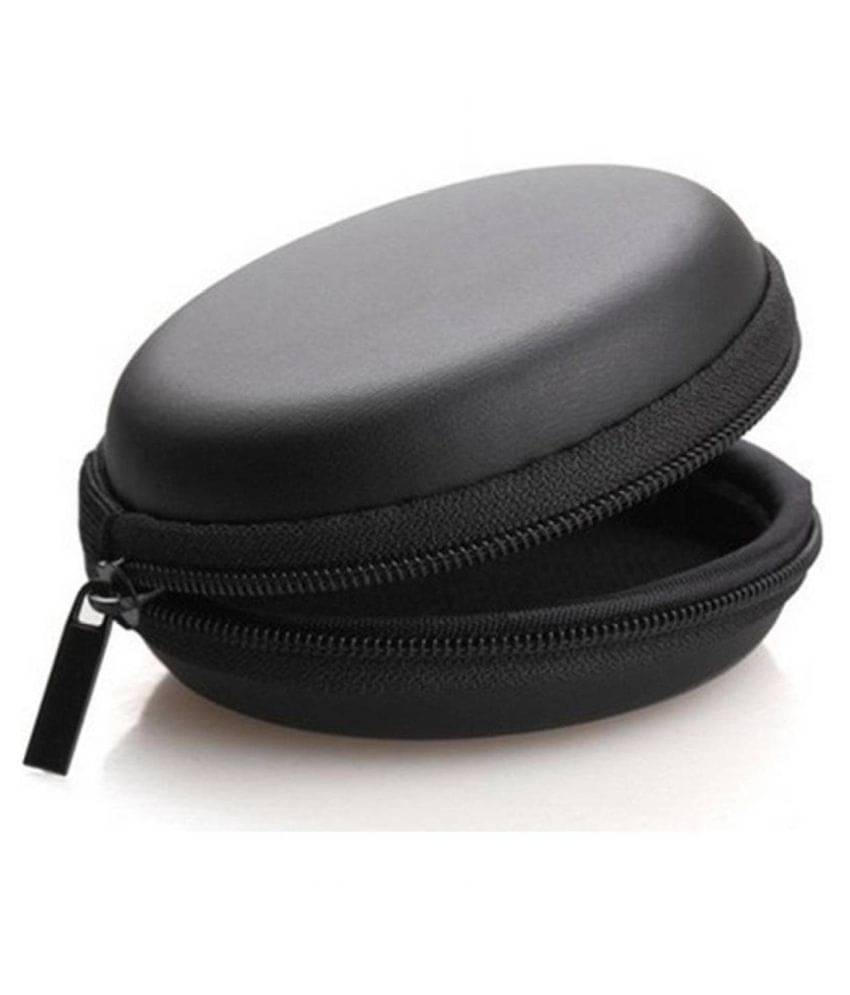 Kratos Round Zip Pouch Case Cover Storage Organizer (Black) (Earphone not included inside) Kratos Round Zip Pouch Case Cover Storage Organizer (Black) (Earphone not included inside)