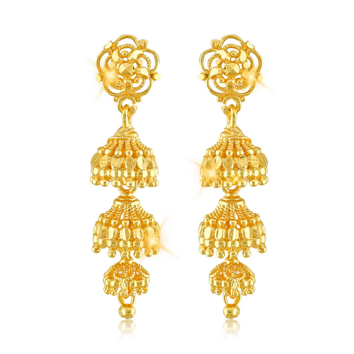 Vighnaharta Traditional Wedding waer Jhumki Earring Alloy Gold Plated Jhumka for Women and Girls Vighnaharta Traditional Wedding waer Jhumki Earring Alloy Gold Plated Jhumka for Women and Girls