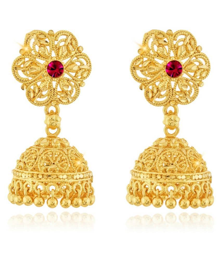 Vighnaharta Traditional Wedding waer Jhumki Earring Alloy Gold  Plated Jhumka for Women and Girls - Earrings | Buy online on ZillyBuy