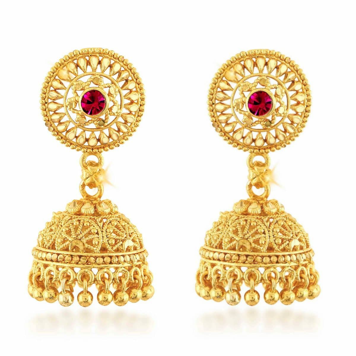 Vighnaharta Traditional Wedding waer Jhumki Earring Alloy Gold  Plated Jhumka for Women and Girls - Earrings | Buy online on ZillyBuy
