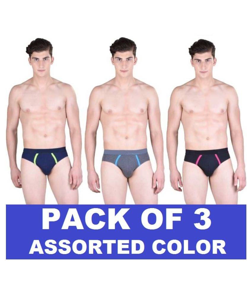 D1 DIFFERENT ONE Multi Brief Pack of 3 D1 DIFFERENT ONE Multi Brief Pack of 3