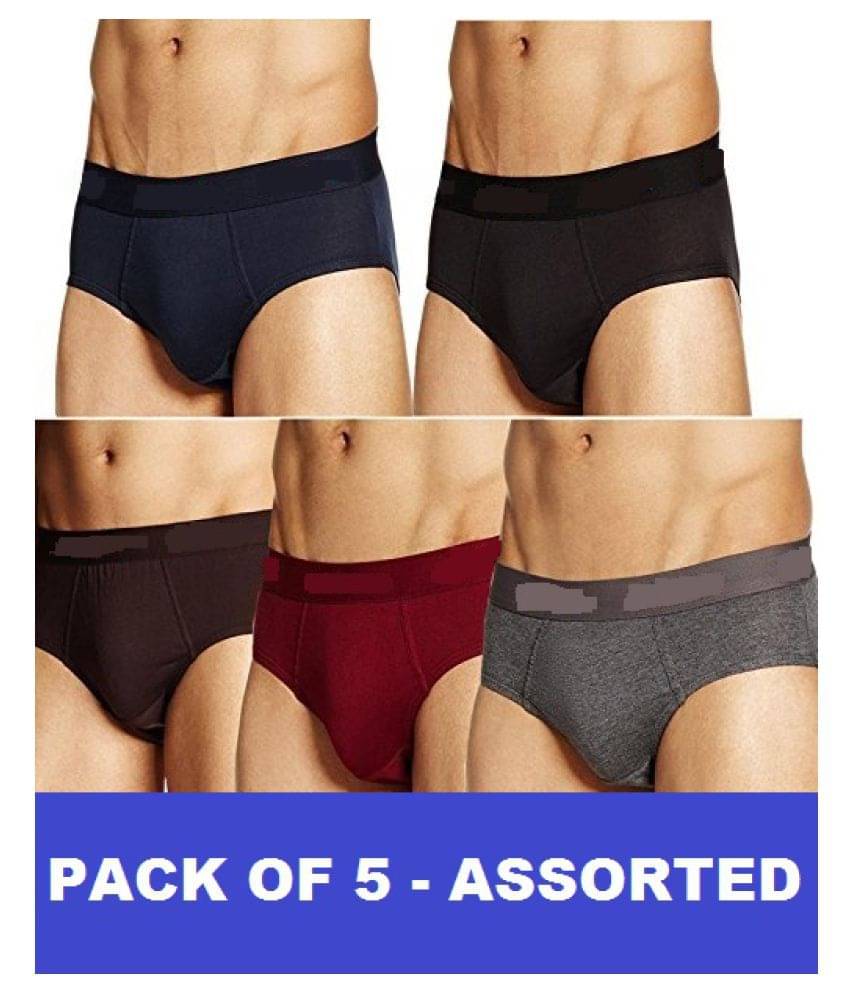 D1 DIFFERENT ONE Multi Brief Pack of 5 D1 DIFFERENT ONE Multi Brief Pack of 5