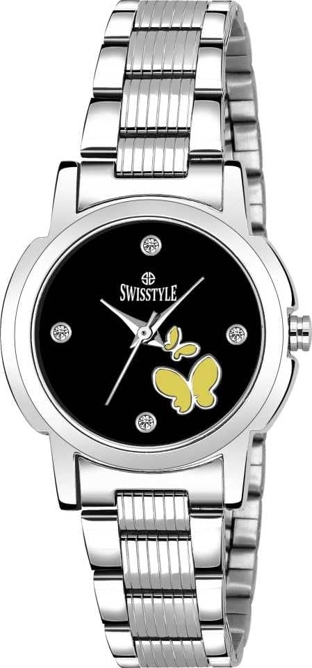 Swisstyle Stainless Steel Round Womens Watch