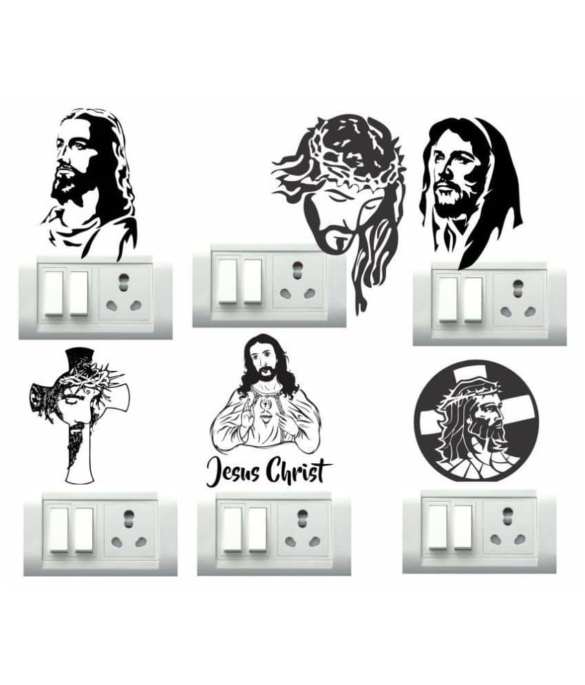 Decor Villa Jesus Christ Switch Board Sticker ( 27 x 30 cms )