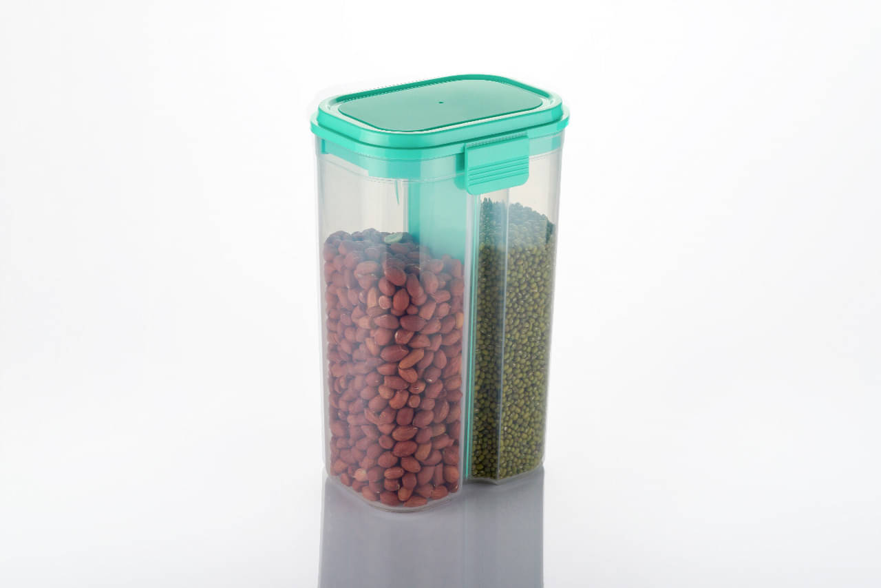     			Analog Kitchenware 2 section Polyproplene Food Container Set of 1 1500 mL