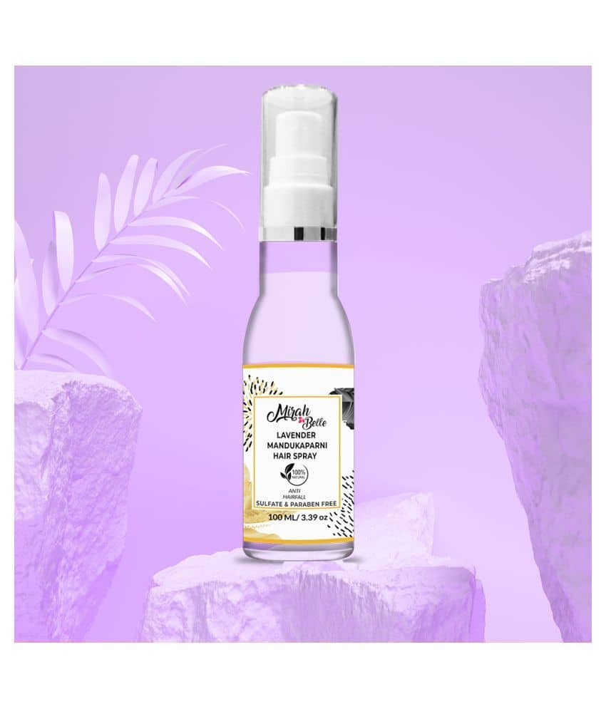 Mirah Belle Organic & Natural- Anti Hair Fall & Hair Growth Lavender & Mandukaparni Hair Sprays 100 mL