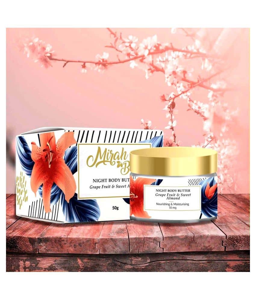 Mirah Belle Grapefruit – Sweet Almond Night Body Butter Cream
