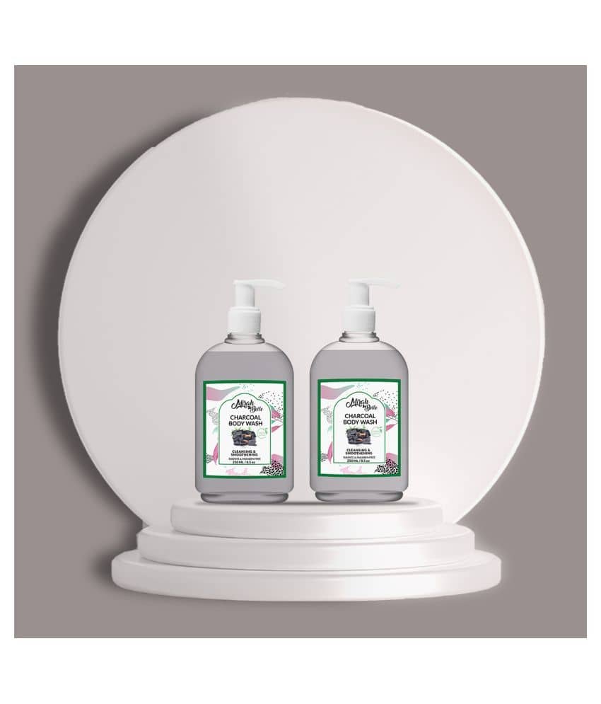 Mirah Belle Unisex Charcoal Body Wash 500 mL Pack of 2