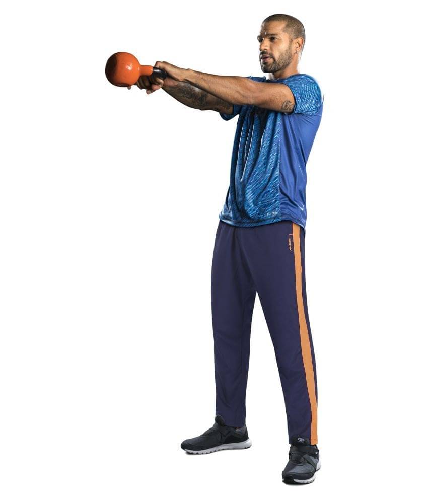 Alcis Blue Polyester Trackpants Single Alcis Blue Polyester Trackpants Single