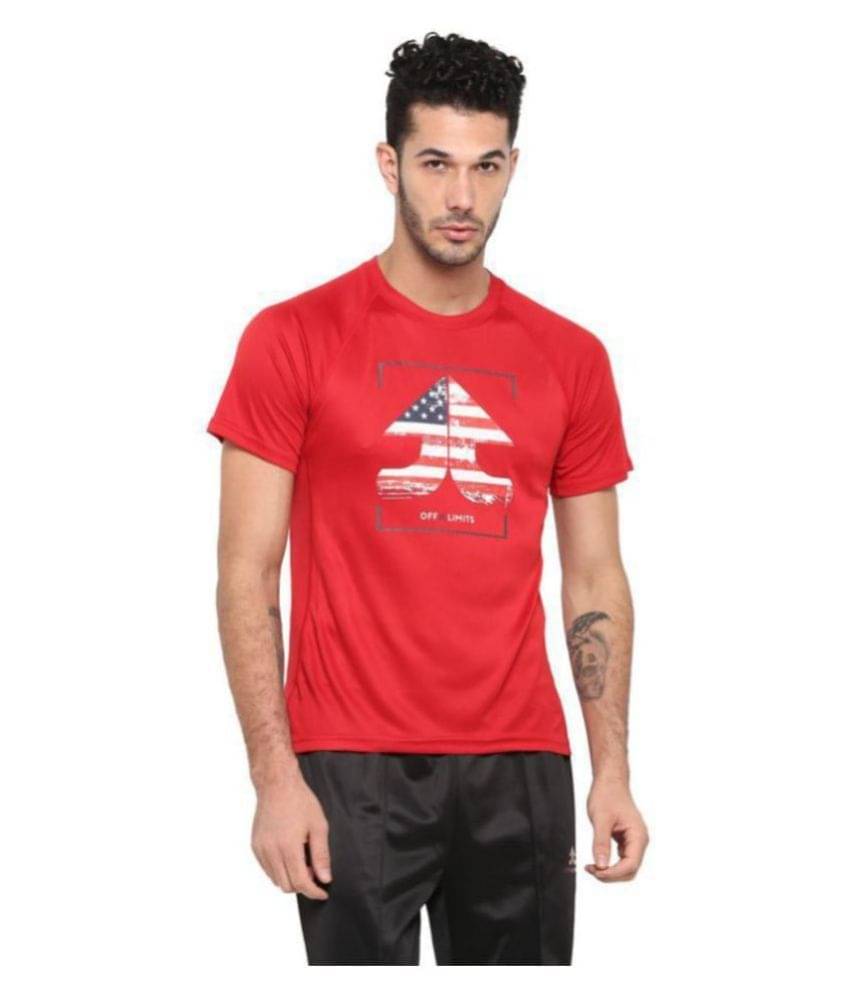 OFF LIMITS Red Polyester T-Shirt OFF LIMITS Red Polyester T-Shirt