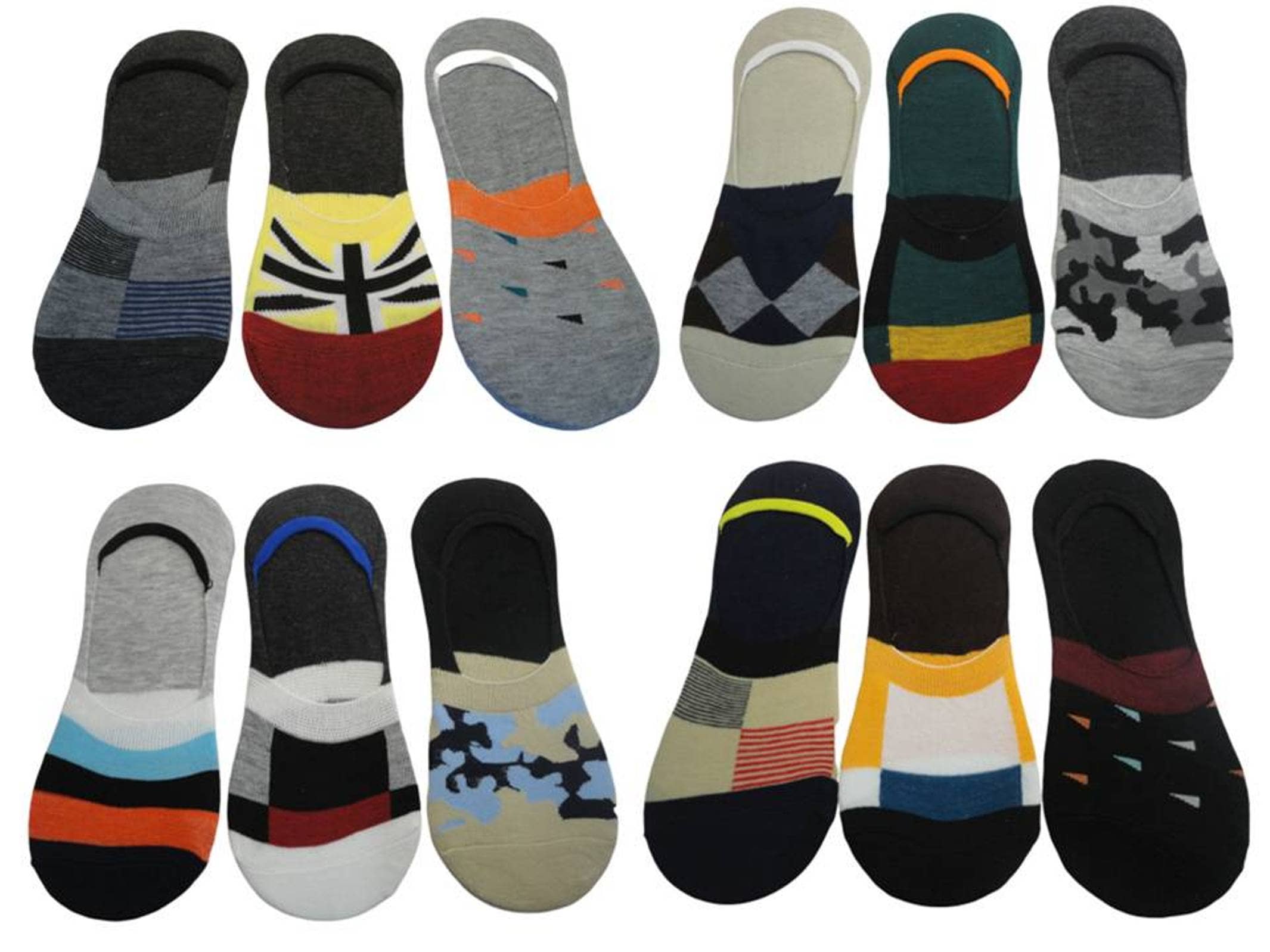 Voici Multi Casual Low Cut Socks Pack of 12 - Socks | Buy online on ZillyBuy