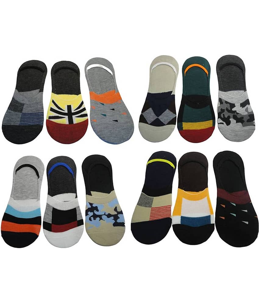 Voici Multi Casual Low Cut Socks Pack of 12 - Socks | Buy online on ZillyBuy