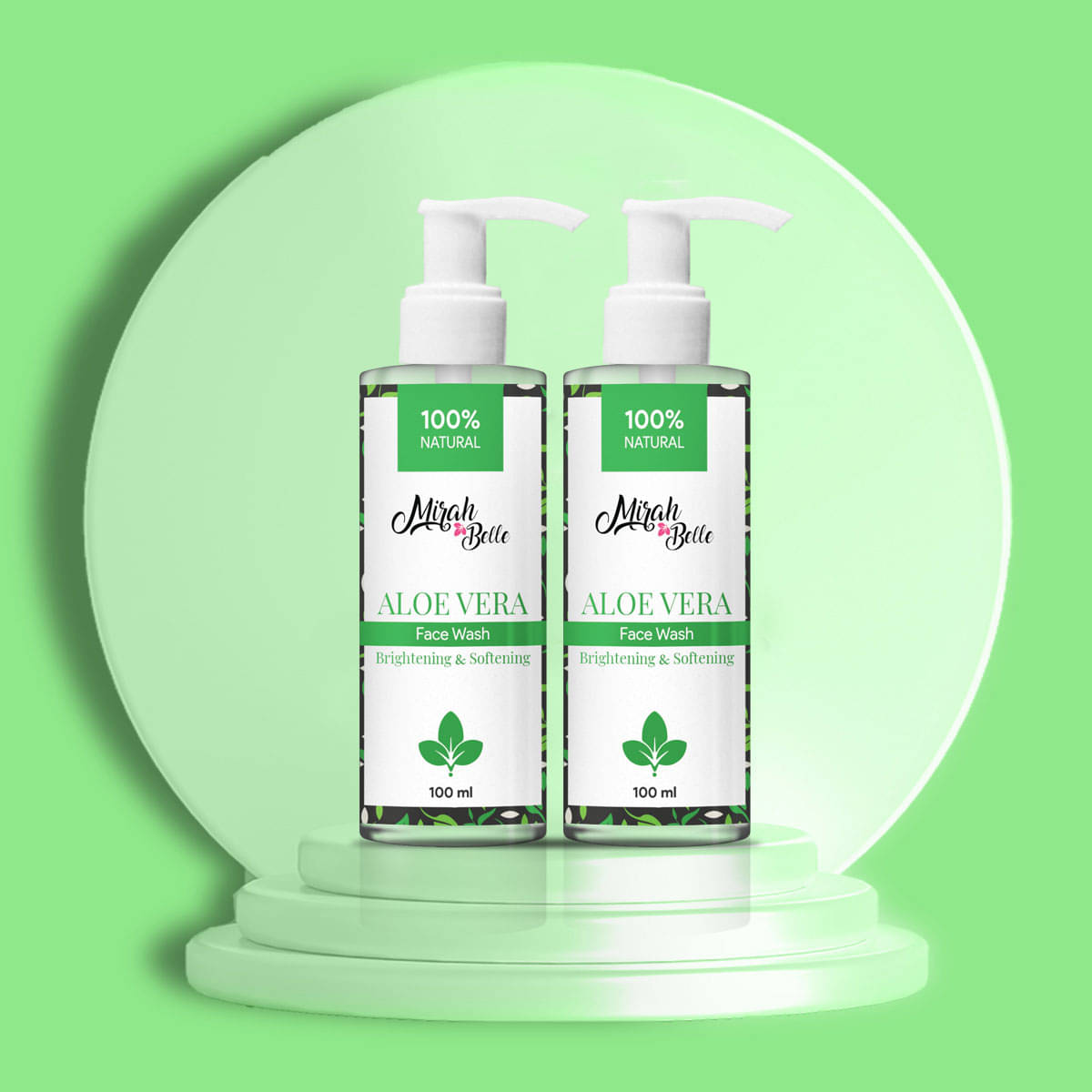 Mirah Belle - Aloe Vera Face Wash 100 ml ( Pack of 2 )     			Mirah Belle - Aloe Vera Face Wash 100 ml ( Pack of 2 )