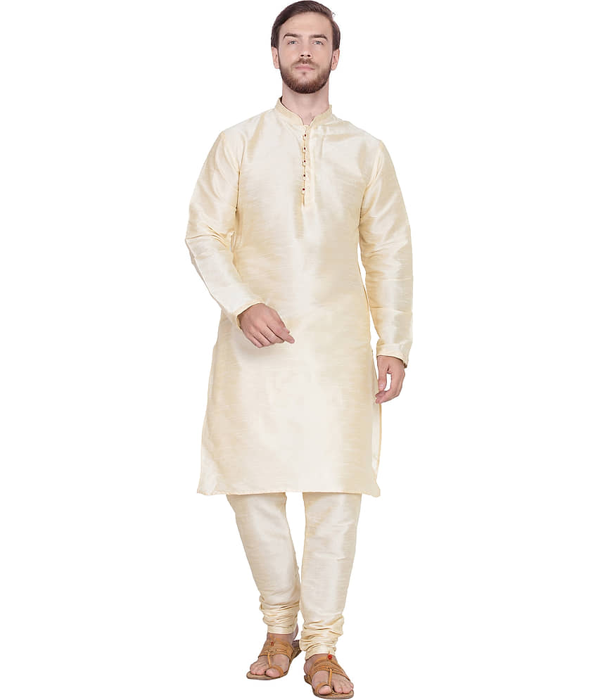 SKAVIJ Turquoise Silk Blend Kurta Pyjama Set - Kurtas & Kurta Sets | Buy online on ZillyBuy