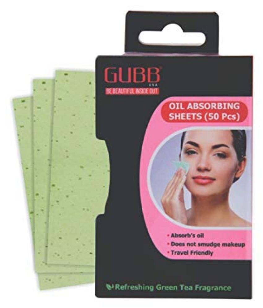     			Gubb Blotting Paper, 50s Oil Absorbing Sheets Dry Wipes ( 50 Pcs )