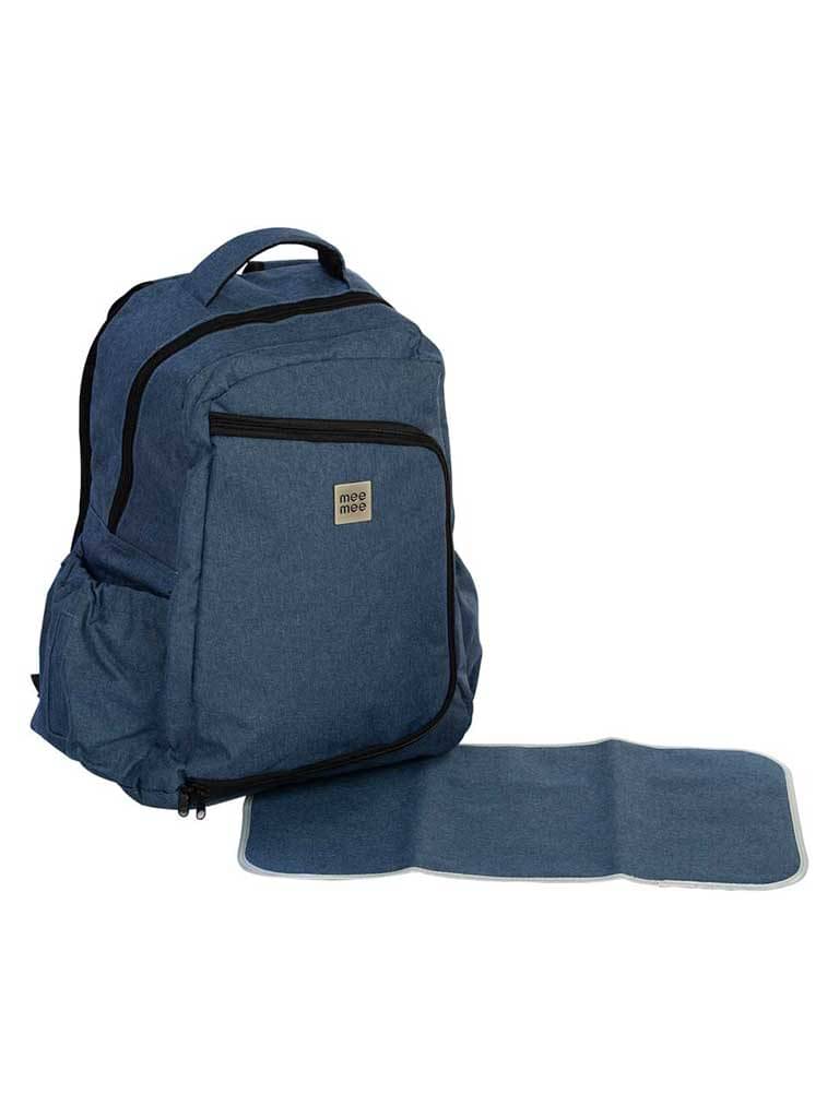     			Mee Mee Blue Polyester Diaper Bag ( 34 cm
