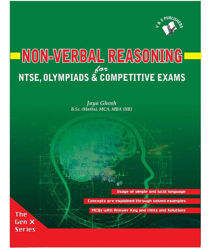 Non- verbal reasoning -For NTSE,olympiads & competitive exams - Stationery | Buy online on ZillyBuy