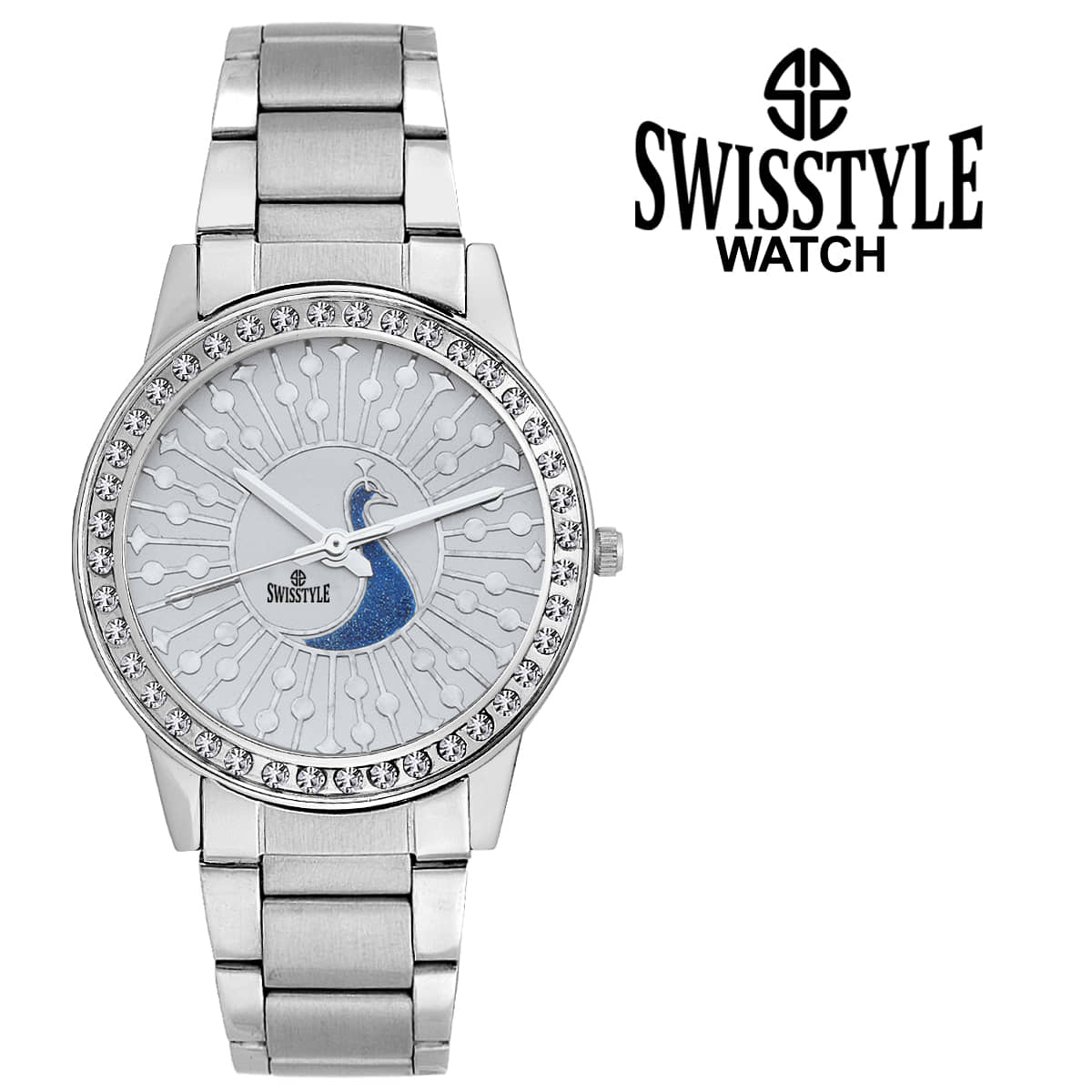 Swisstyle Stainless Steel Round Womens Watch