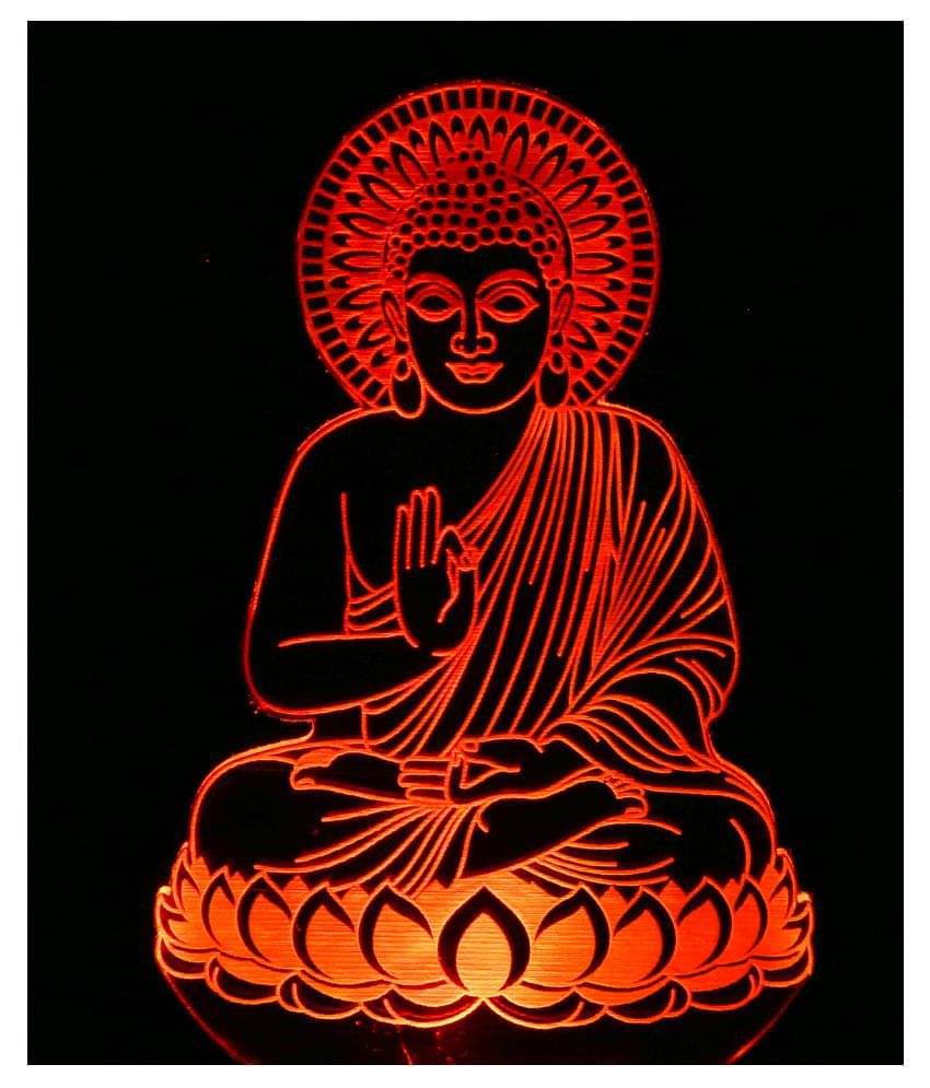     			SUPER AJANTA 2041 Gautam Buddh 3D Night Lamp Multi - Pack of 1