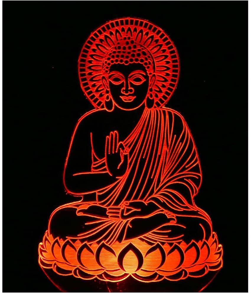 SUPER AJANTA 2041 Gautam Buddh 3D Night Lamp Multi - Pack of 1 - Electricals | Buy online on ZillyBuy