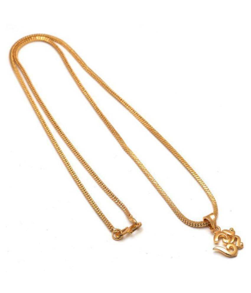 Jewar Mandi - Golden Pendant ( Pack of 1 )