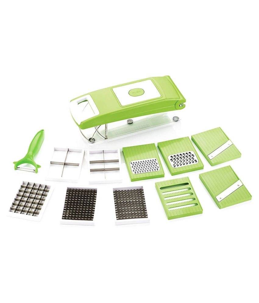 Famous 11 in 1 High Quality and Easy To Use Fruit & Vegetable Cutter - Chopper, Dicer ,Grater, Slicer, - All In One