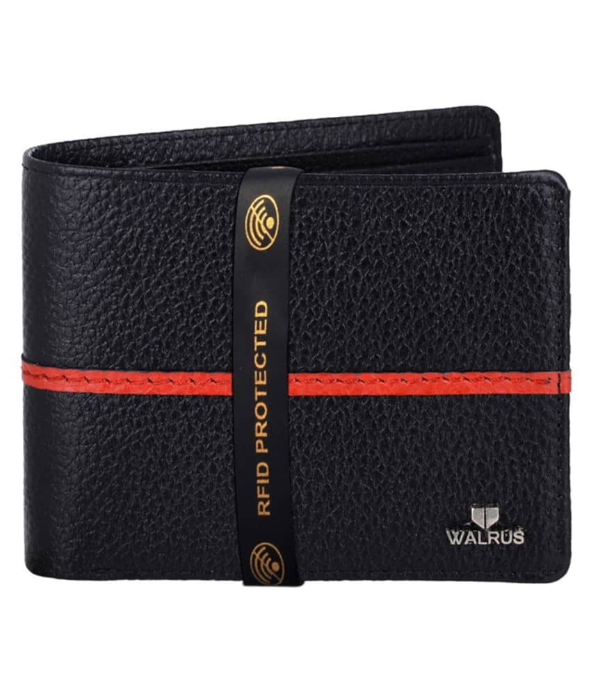 Walrus PU Black Casual Regular Wallet - Handbags | Buy online on ZillyBuy