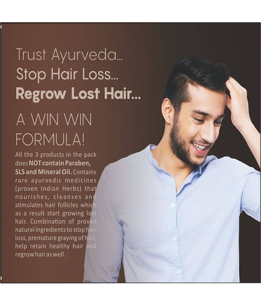 Lass Naturals Iht 9 Hair Loss Therapy - Shampoo, Conditioner & Hair Oil Pack Of 3